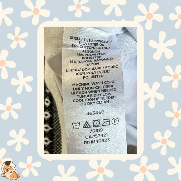 LOFT Outlet Geometric Striped Embroidered/Textured Mini Skirt, Sz 4 - Picture 8 of 8